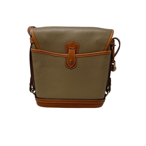 Vintage Dooney & Bourke Taupe Cavalry Spectator Crossbody Bag - Picture 2 of 10